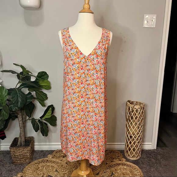 GAP Floral Sleeveless Shift Dress Sz XS - Picture 2 of 11